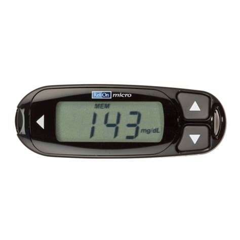 relion glucomètre|RELION MICRO BLOOD GLUCOSE METER USER INSTRUCTION .